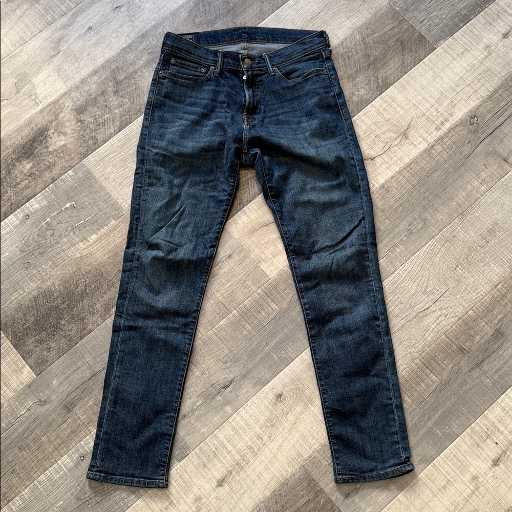 Abercrombie & Fitch Dark blue athletic slim stretch Jeans